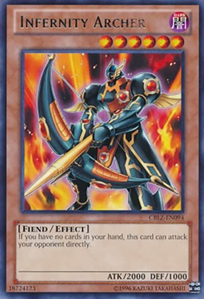 08 infernity archer monster card 1 15 Best Direct Attack Cards in Yu-Gi-Oh!