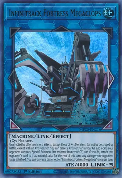 08 infinitrack fortress megaclops ygo card 1 15 Best Boss Monsters in Yu-Gi-Oh!