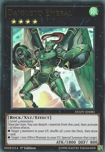 09 daigusto emeral card yugioh 1 18 Best Rock-Type Monsters in Yu-Gi-Oh!