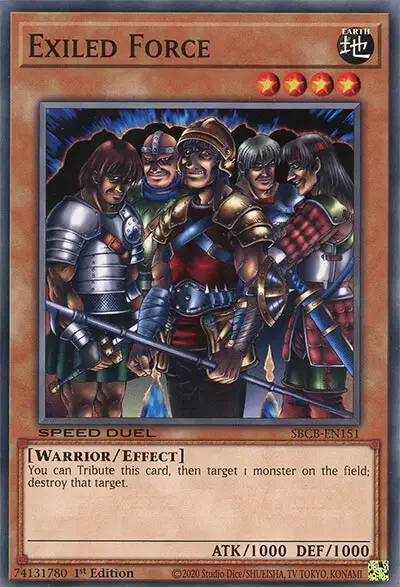 09 exiled force ygo card 1 18 Best Warrior Monster Cards in Yu-Gi-Oh!