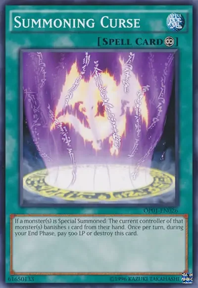 09 summoning curse ygo card 1 18 Best Continuous Spell Cards in Yu-Gi-Oh!