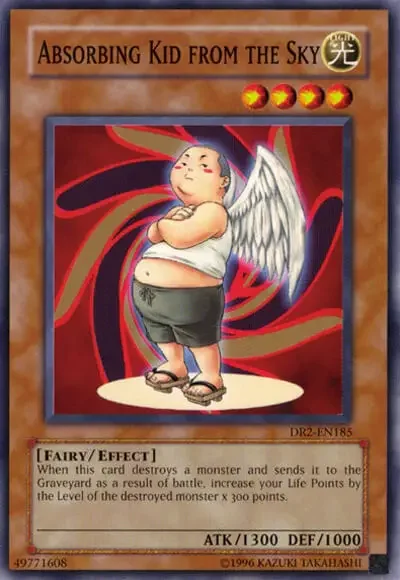 10 absorbing kid from the sky card 1 15 Best Healing Cards (Increase Life Points) in Yu-Gi-Oh!