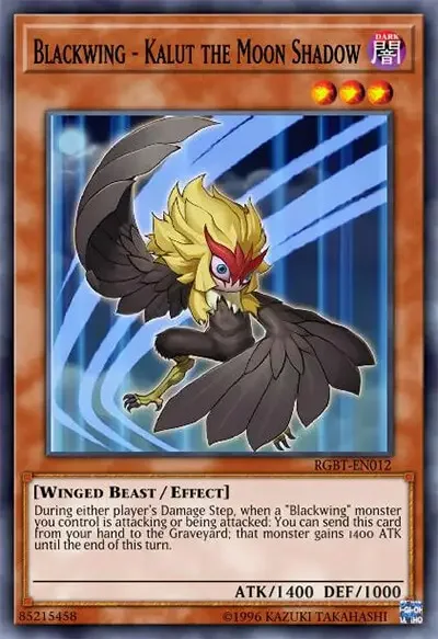 10 blackwing kalut the moon shadow card 1 18 Best Winged Beast Monster Cards in Yu-Gi-Oh!