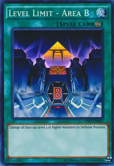 10 level limit area b card 1 15 Best Stall Cards in Yu-Gi-Oh!