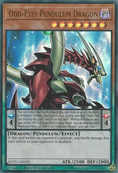 10 odd eyes pendulum dragon ygo card 1 18 Best Pendulum Monsters in Yu-Gi-Oh!