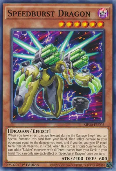 10 speedburst dragon ygo card 1 15 Best Rokket Cards in Yu-Gi-Oh!