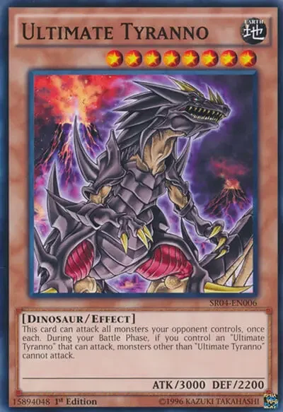 10 ultimate tyranno yugioh card 1 18 Best Multiple Attackers in Yu-Gi-Oh!