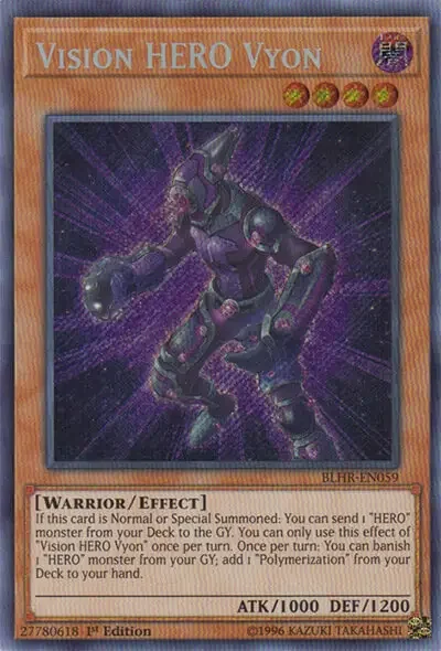 10 vision hero vyon card yugioh 1 18 Best Warrior Monster Cards in Yu-Gi-Oh!