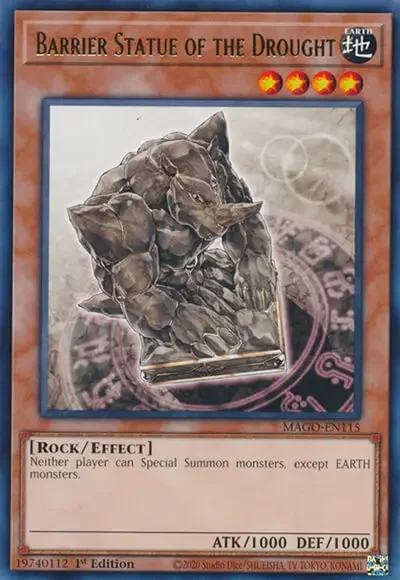11 barrier statue of the drought yugioh card 1 18 Best Rock-Type Monsters in Yu-Gi-Oh!