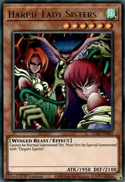 11 harpie lady sisters ygo card 1 35 Most Iconic Female Cards in Yu-Gi-Oh!
