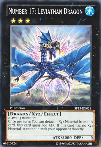 11 number 17 leviathan dragon card yugioh 1 15 Best Rank 3 XYZ Monsters in Yu-Gi-Oh!