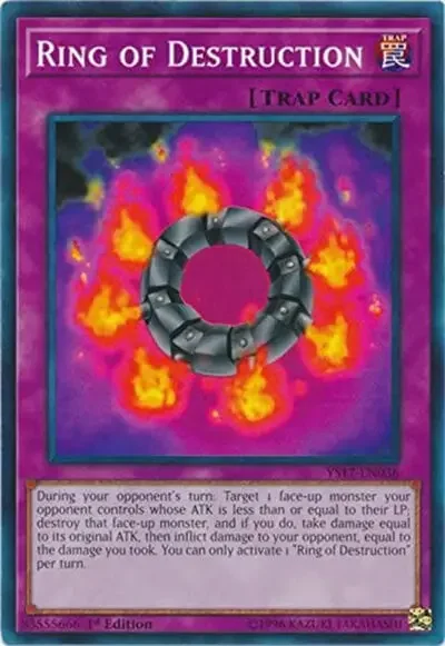 11 ring of destruction ygo card lite 1 25 Best Burn Cards in Yu-Gi-Oh!