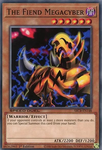11 the fiend megacyber ygo card 1 18 Best Warrior Monster Cards in Yu-Gi-Oh!
