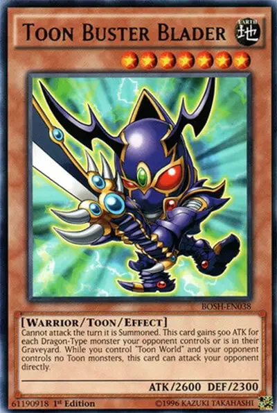 11 toon buster blader card 1 18 Best Toon Cards in Yu-Gi-Oh!