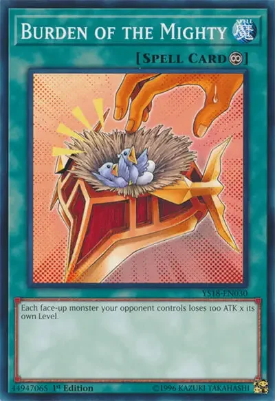 12 burden of the mighty ygo card 1 18 Best Yu-Gi-Oh! Cards That Reduce Attack