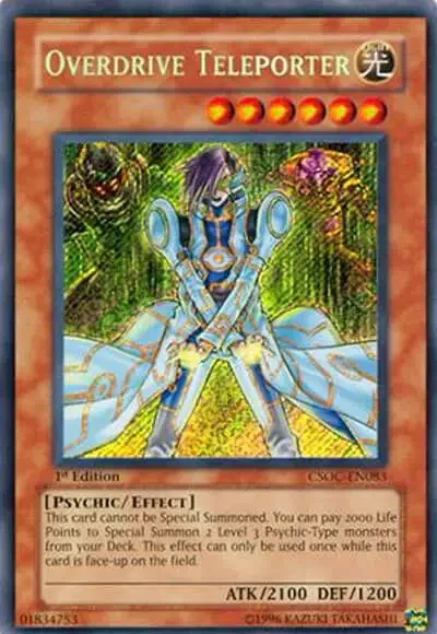 12 overdrive teleporter ygo card 1 15 Best Psychic Monster Cards in Yu-Gi-Oh!