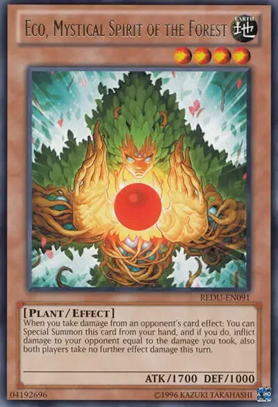13 eco mystical spirit of the forest card 1 18 Best Plant Monsters in Yu-Gi-Oh!