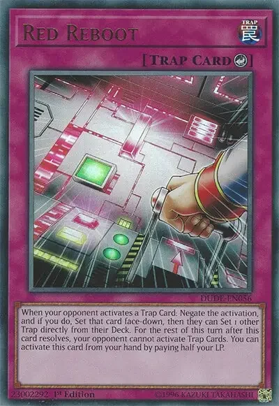 13 red reboot yugioh card 1 25 Best Hand Traps Cards in Yu-Gi-Oh!
