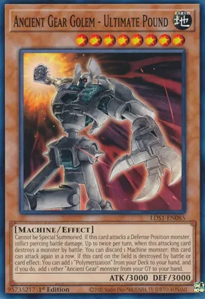 14 ancient gear golem ultimate pound ygo card 1 17 Best Ancient Gear Cards in Yu-Gi-Oh!