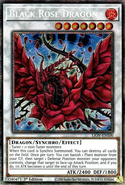 14 black rose dragon card yugioh 1 18 Best Yu-Gi-Oh! Cards That Reduce Attack