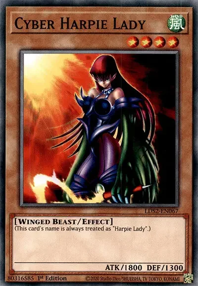 16 cyber harpie lady yugioh card 1 35 Most Iconic Female Cards in Yu-Gi-Oh!