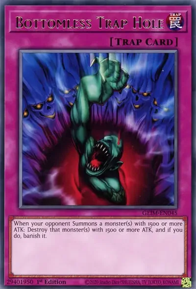 17 bottomless trap hole ygo card 1 21 Best Trap Cards in Yu-Gi-Oh!