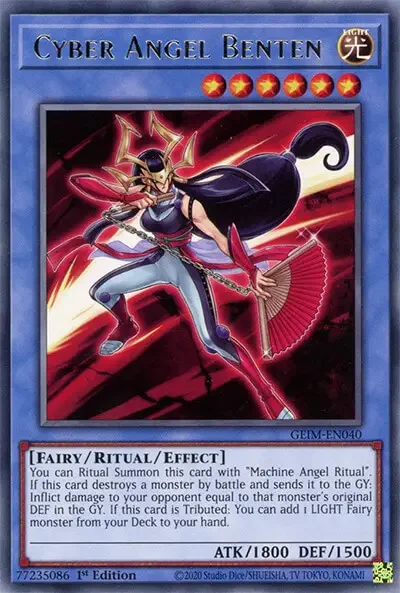 19 cyber angel benten yugioh card 1 35 Most Iconic Female Cards in Yu-Gi-Oh!