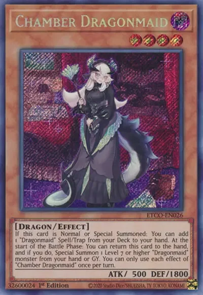 20 chamber dragonmaid ygo card 1 35 Most Iconic Female Cards in Yu-Gi-Oh!