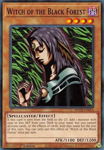 24 witch of the black forest yugioh card 1 35 Most Iconic Female Cards in Yu-Gi-Oh!