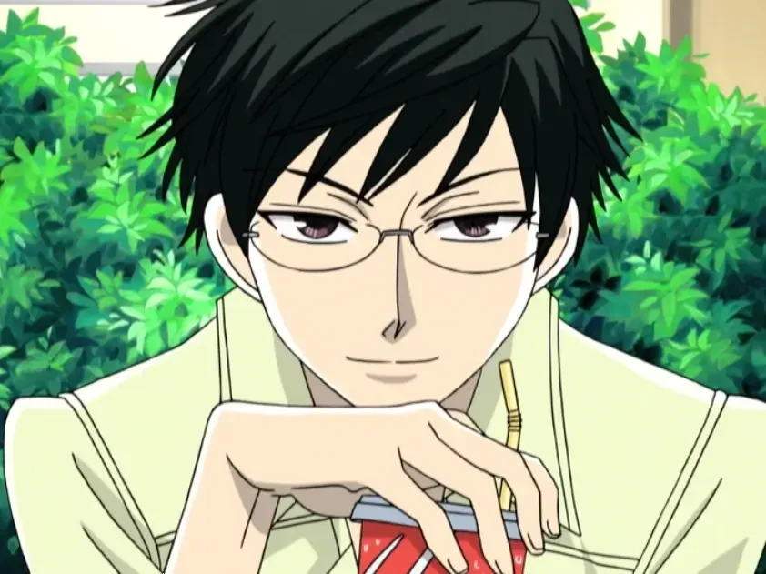 Kyoya Ootori with a drink 1 Best Ouran Highschool Host Club Characters