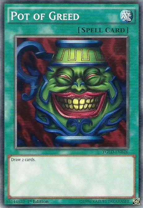 Pot Of Greed 1 15 Best Legend of Blue Eyes White Dragon Cards in Yu-Gi-Oh!