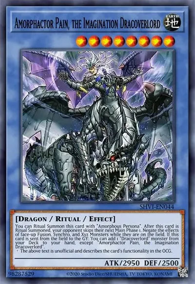 01 amorphactor pain the imagination dracoverlord card 18 Best Ritual Monsters In Yu-Gi-Oh!