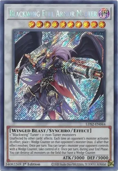 01 blackwing full armor master ygo card 18 Best Blackwing Monsters Cards in Yu-Gi-Oh!