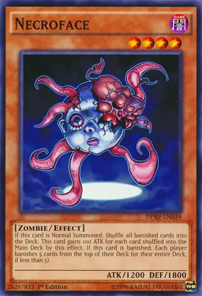 01 necroface yugioh card 1 40 Ugliest & Creepiest Cards in Yu-Gi-Oh!