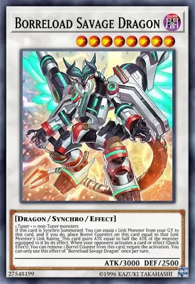 02 borreload savage dragon card yugioh 18 Synchro Monster Staples in Yu-Gi-Oh!