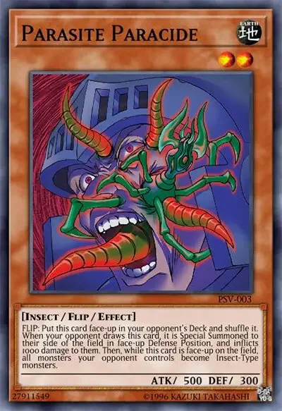 02 parasite paracide card yugioh 1 40 Ugliest & Creepiest Cards in Yu-Gi-Oh!