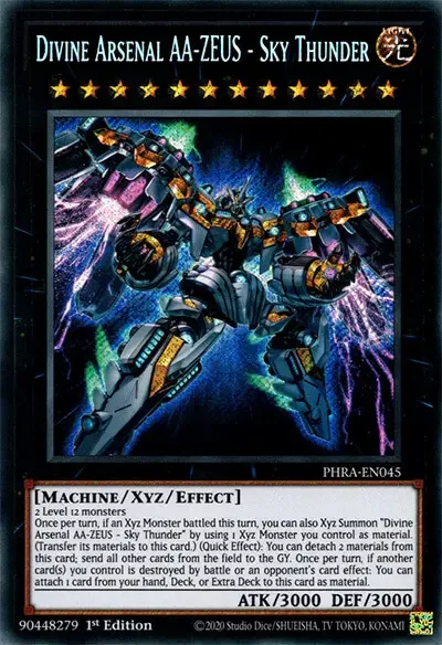 03 divine arsenal aa zeus sky thunder card 1 18 Best High Defense Monsters in Yu-Gi-Oh!