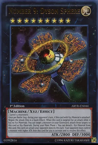 03 number 9 dyson sphere card yugioh 8 Best Rank 9 XYZ Monsters in Yu-Gi-Oh!