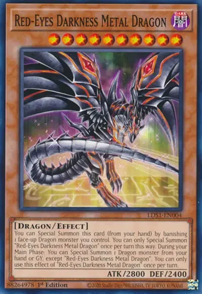 03 red eyes darkness metal dragon card 1 25 Best Red-Eyes Deck Cards & Support Cards in Yu-Gi-Oh!