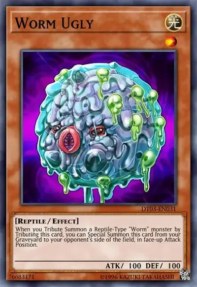 03 worm ugly yugioh card 1 40 Ugliest & Creepiest Cards in Yu-Gi-Oh!