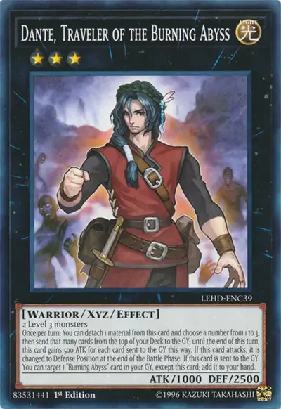 04 dante traveler of the burning abyss ygo card 12 Best Burning Abyss Cards in Yu-Gi-Oh!