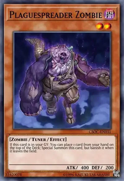 04 plaguespreader zombie ygo card 18 Best Zombie Cards in Yu-Gi-Oh!