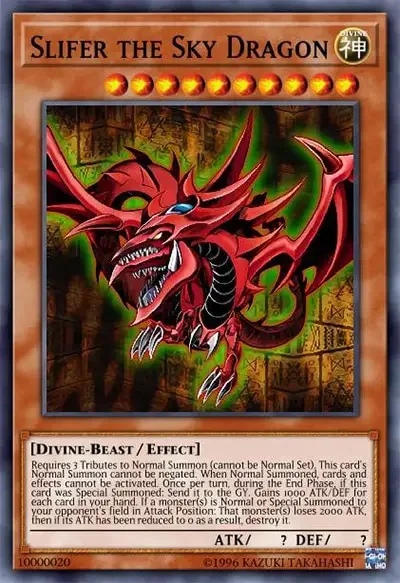 04 slifer the sky dragon ygo card 21 Best Yugi’s Cards in Yu-Gi-Oh!
