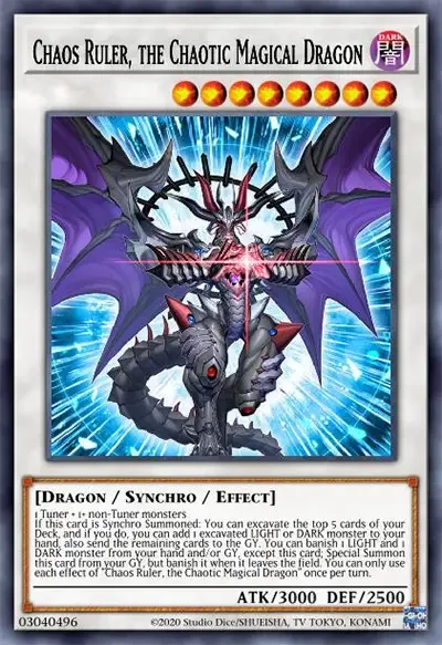 05 chaos ruler the chaotic magical dragon ygo card 18 Synchro Monster Staples in Yu-Gi-Oh!