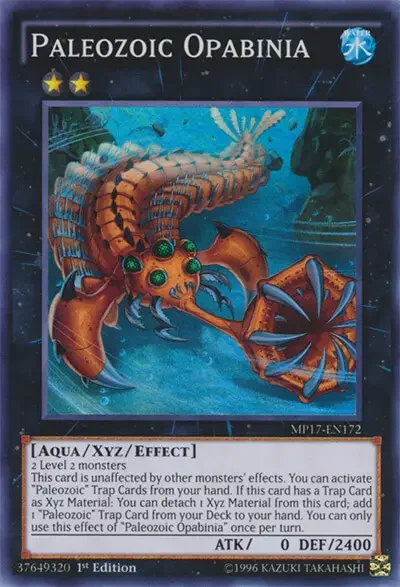 05 paleozoic opabinia ygo card 1 18 Best Aqua Monsters For A Water Deck in Yu-Gi-Oh!