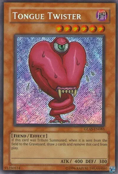 05 tongue twister card yugioh 1 40 Ugliest & Creepiest Cards in Yu-Gi-Oh!