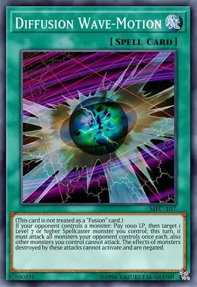 07 diffusion wave motion ygo card 16 Best Spellcaster Support Cards in Yu-Gi-Oh!