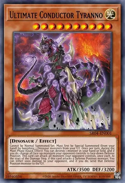 07 ultimate conductor tyranno ygo card 12 Best Dinosaur Cards in Yu-Gi-Oh!