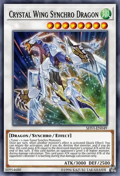 08 crystal wing synchro dragon yugioh card 18 Synchro Monster Staples in Yu-Gi-Oh!