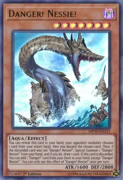 09 danger nessie ygo card 1 18 Best Aqua Monsters For A Water Deck in Yu-Gi-Oh!